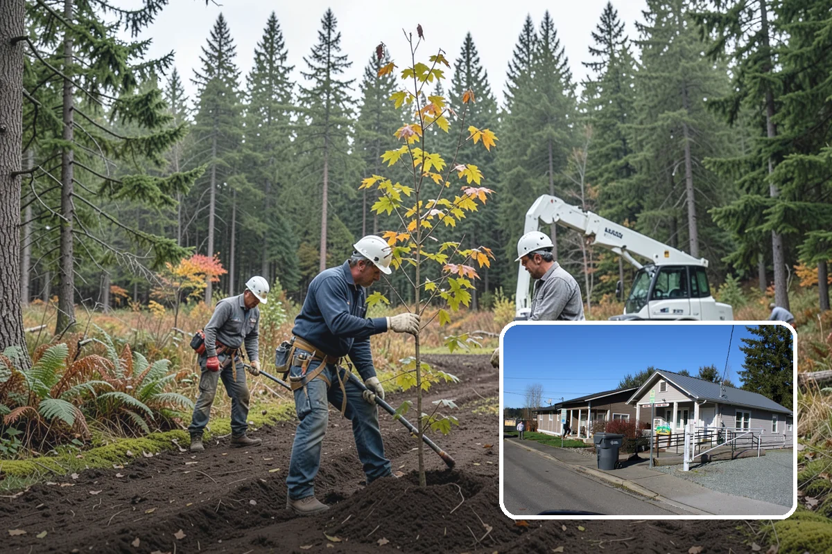 Hazard Mitigation in South Prairie, Pierce County, WA - Supports long-term tree health and stability