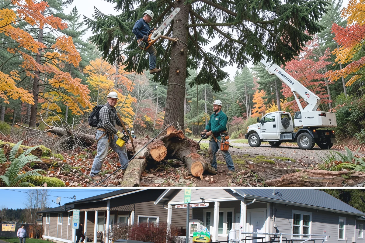 Hazard Mitigation in South Prairie, Pierce County, WA - Work can be performed year-round in the Puget Sound climate but must avoid periods where ground saturation from rain prevents...