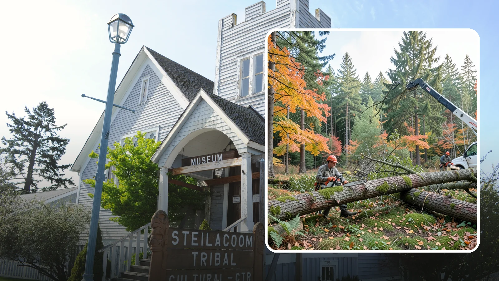 Hazard Mitigation in Steilacoom, Pierce County, WA - The identification and reduction of tree-related hazards through targeted corrective work.