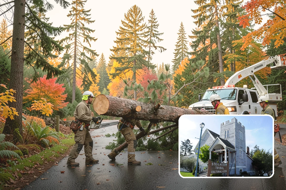 Hazard Mitigation in Steilacoom, Pierce County, WA - Supports long-term tree health and stability