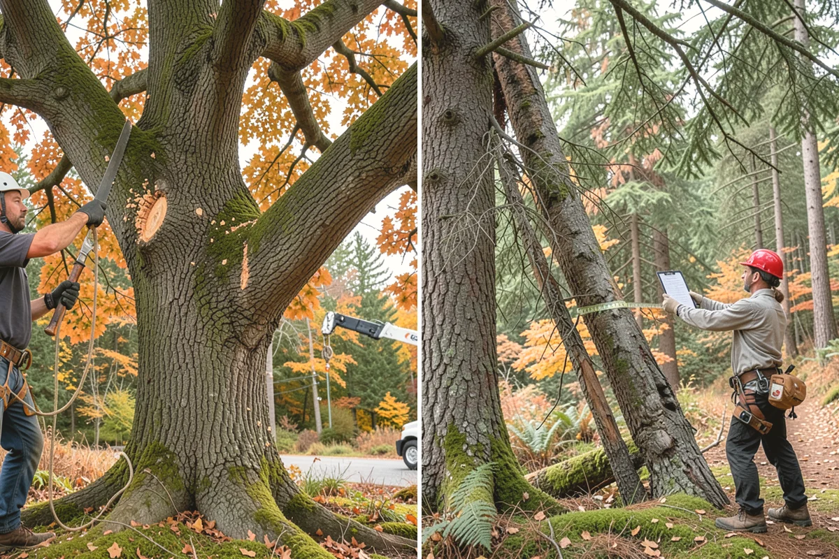 Hazard Mitigation in Steilacoom, Pierce County, WA - Inspect the tree and its site