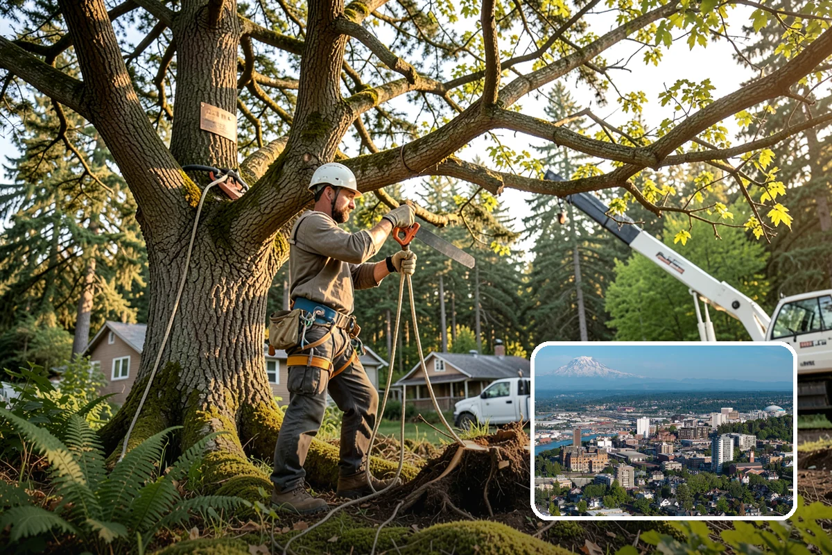 Hazard Mitigation in Tacoma, Pierce County, WA - Supports long-term tree health and stability