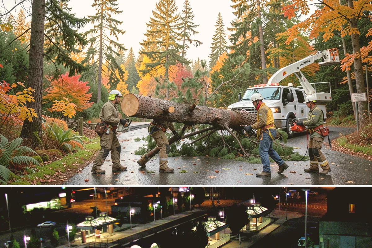 Hazardous tree removal in Auburn, King County, WA - Work can be performed year-round but may require specialized rigging gear during wet seasons