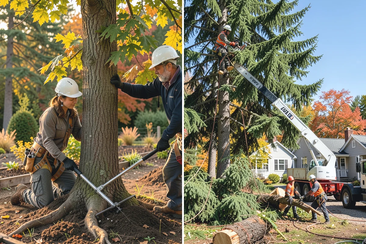 Hazardous tree removal in Beaux Arts Village, King County, WA - On-site assessment and hazard evaluation