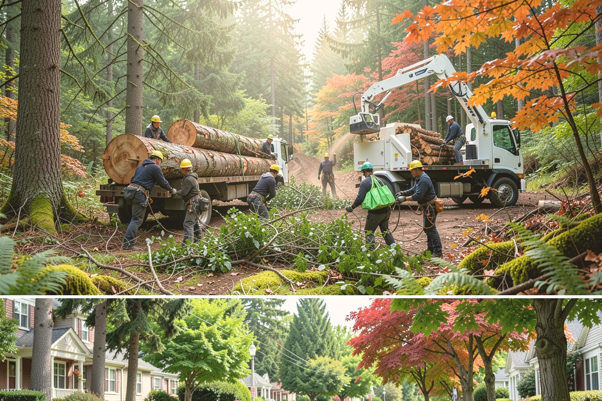 Hazardous tree removal in Beaux Arts Village, King County, WA - Work can be performed year-round but may require specialized rigging gear during wet seasons