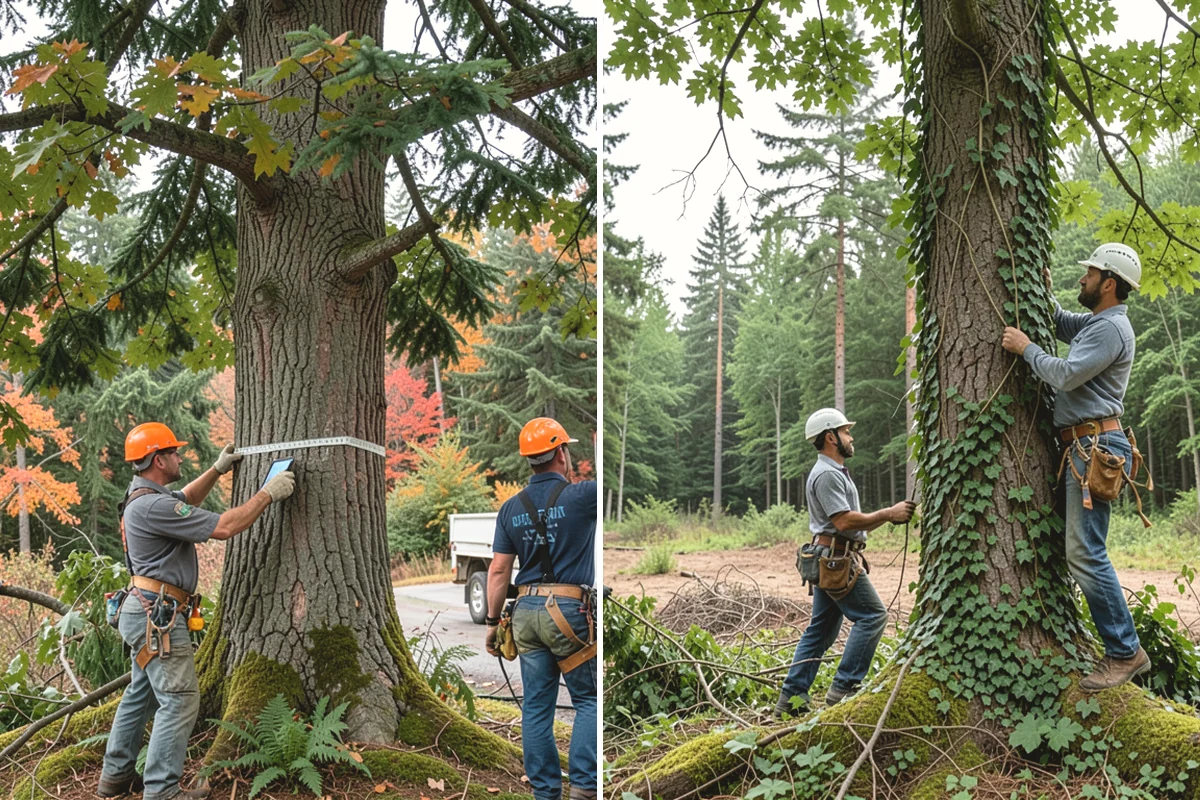 Hazardous tree removal in Black Diamond, King County, WA - On-site assessment and hazard evaluation