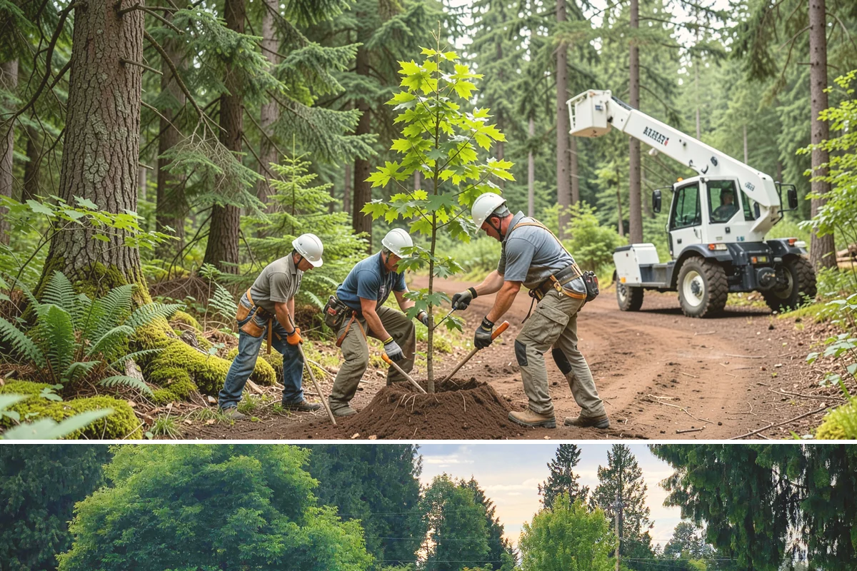 Hazardous tree removal in Bonney Lake, Pierce County, WA - Work can be performed year-round but may require specialized rigging gear during wet seasons