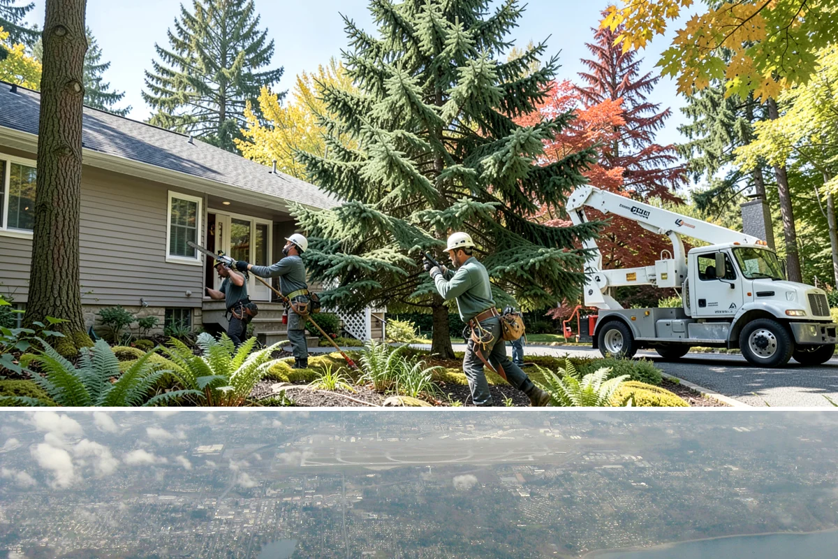 Hazardous tree removal in Burien, King County, WA - Work can be performed year-round but may require specialized rigging gear during wet seasons