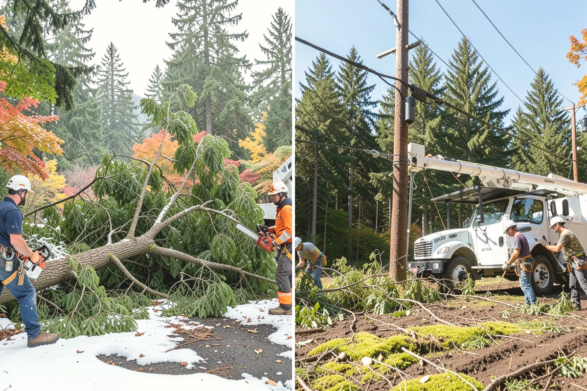 Hazardous tree removal in Burlington, Skagit County, WA - On-site assessment and hazard evaluation