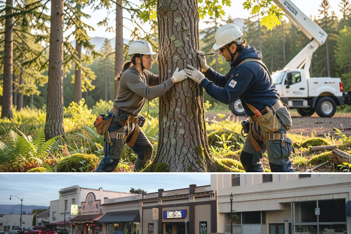 Hazardous tree removal in Burlington, Skagit County, WA - Work can be performed year-round but may require specialized rigging gear during wet seasons