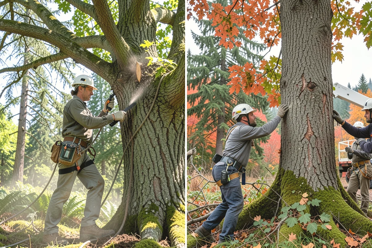Hazardous tree removal in Carnation, King County, WA - On-site assessment and hazard evaluation