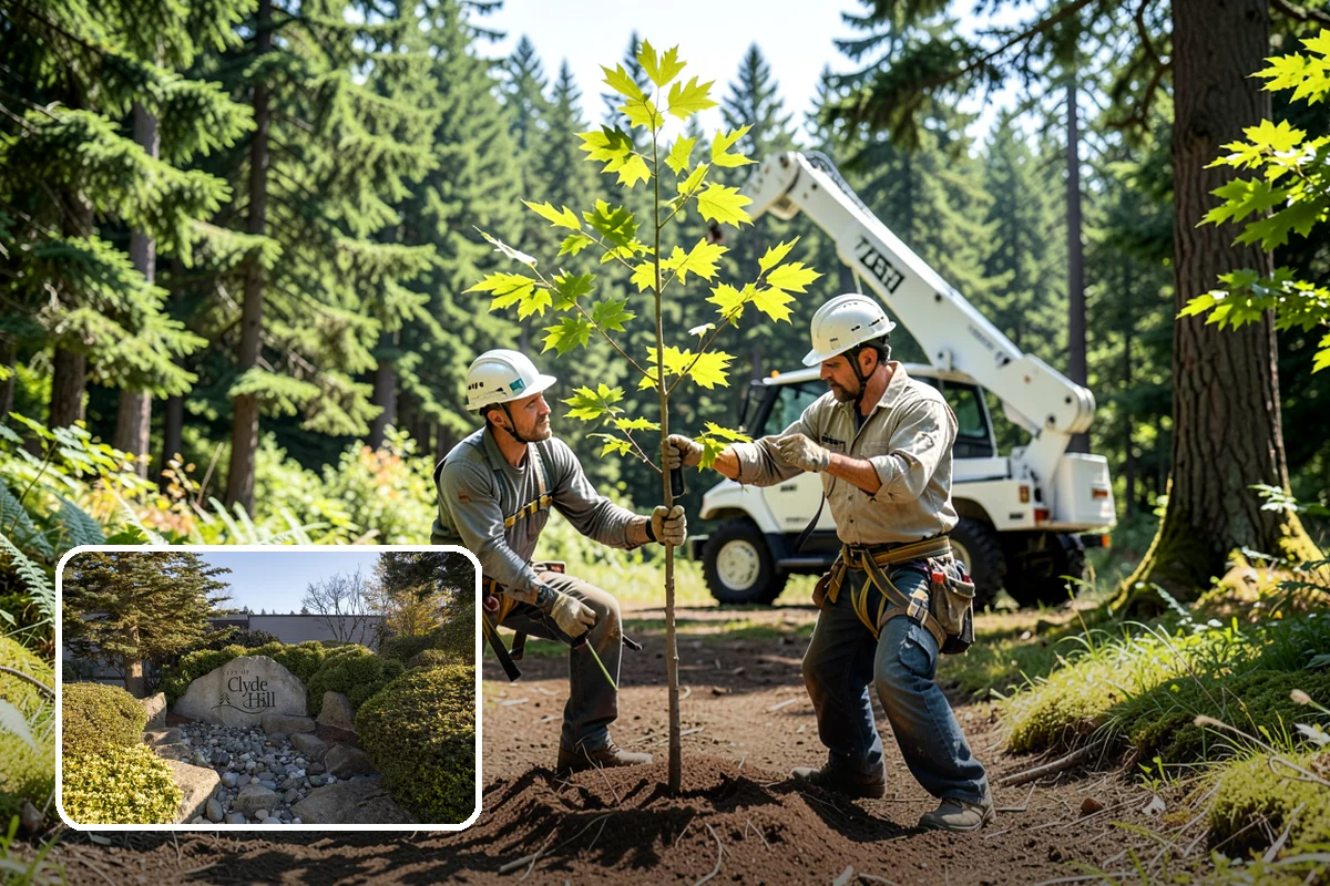 Hazardous tree removal in Clyde Hill, King County, WA - Removes safety hazards and reduces liability
