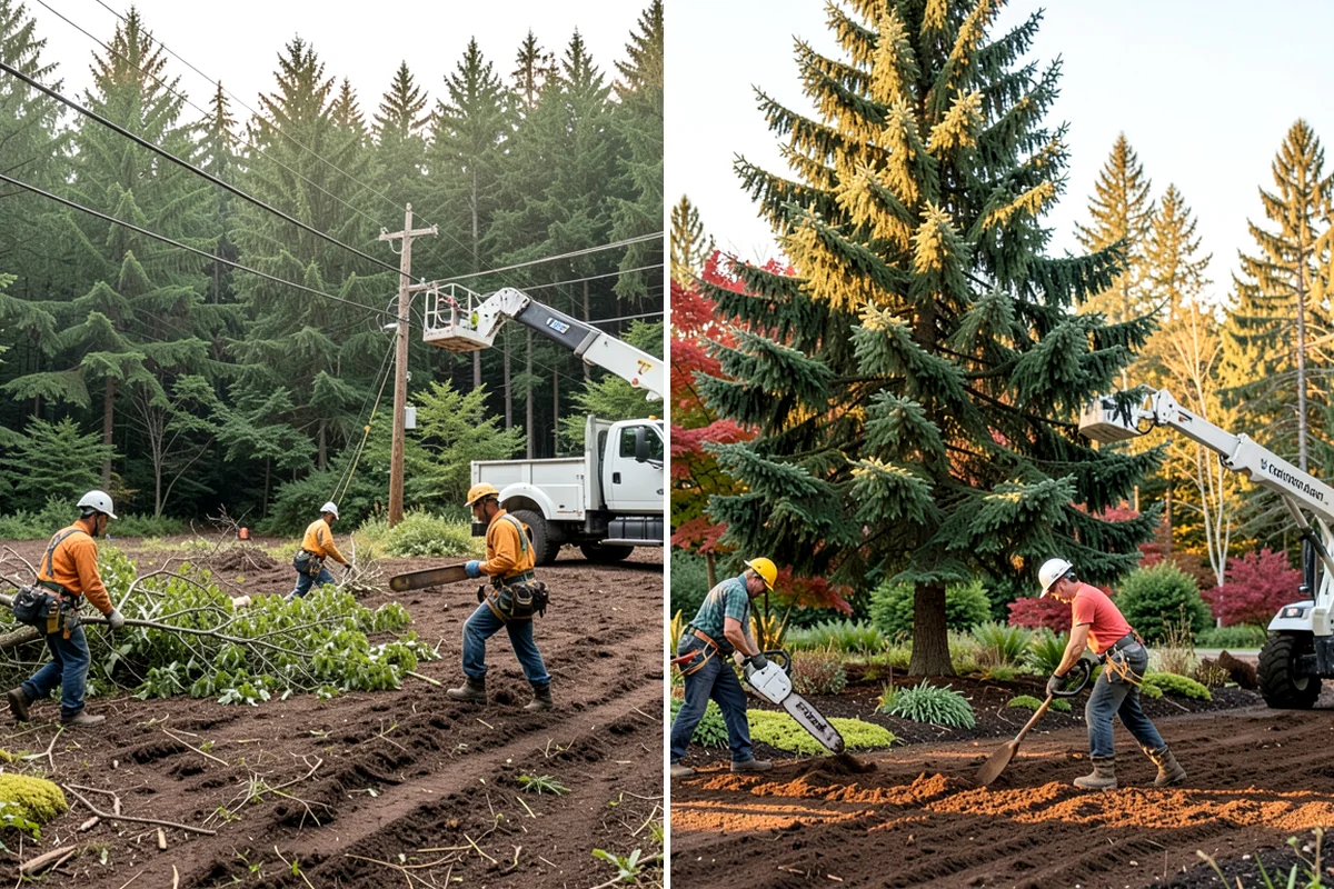 Hazardous tree removal in Clyde Hill, King County, WA - On-site assessment and hazard evaluation