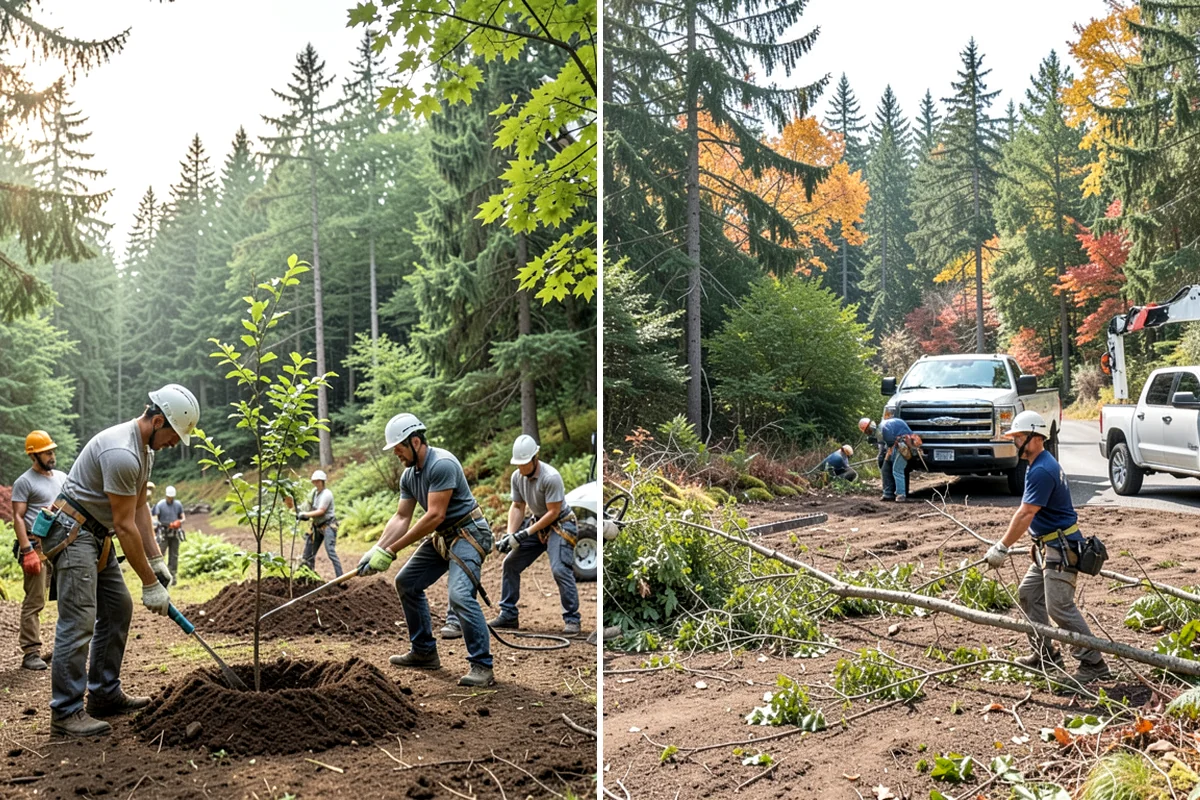 Hazardous tree removal in Concrete, Skagit County, WA - On-site assessment and hazard evaluation