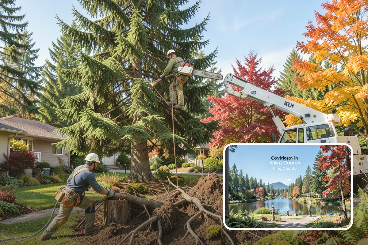 Hazardous tree removal in Covington, King County, WA - Removes safety hazards and reduces liability