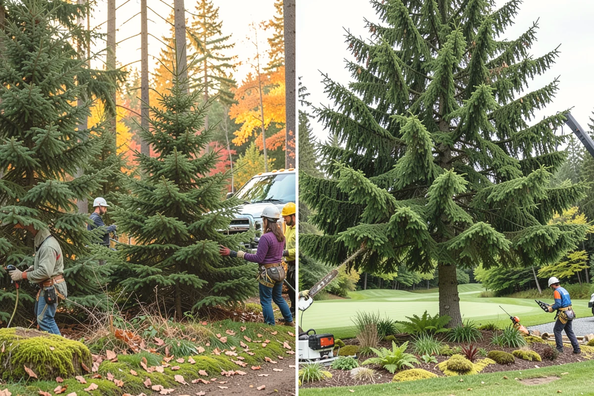 Hazardous tree removal in Covington, King County, WA - On-site assessment and hazard evaluation