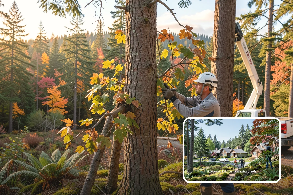 Hazardous tree removal in Edgewood, Pierce County, WA - Removes safety hazards and reduces liability