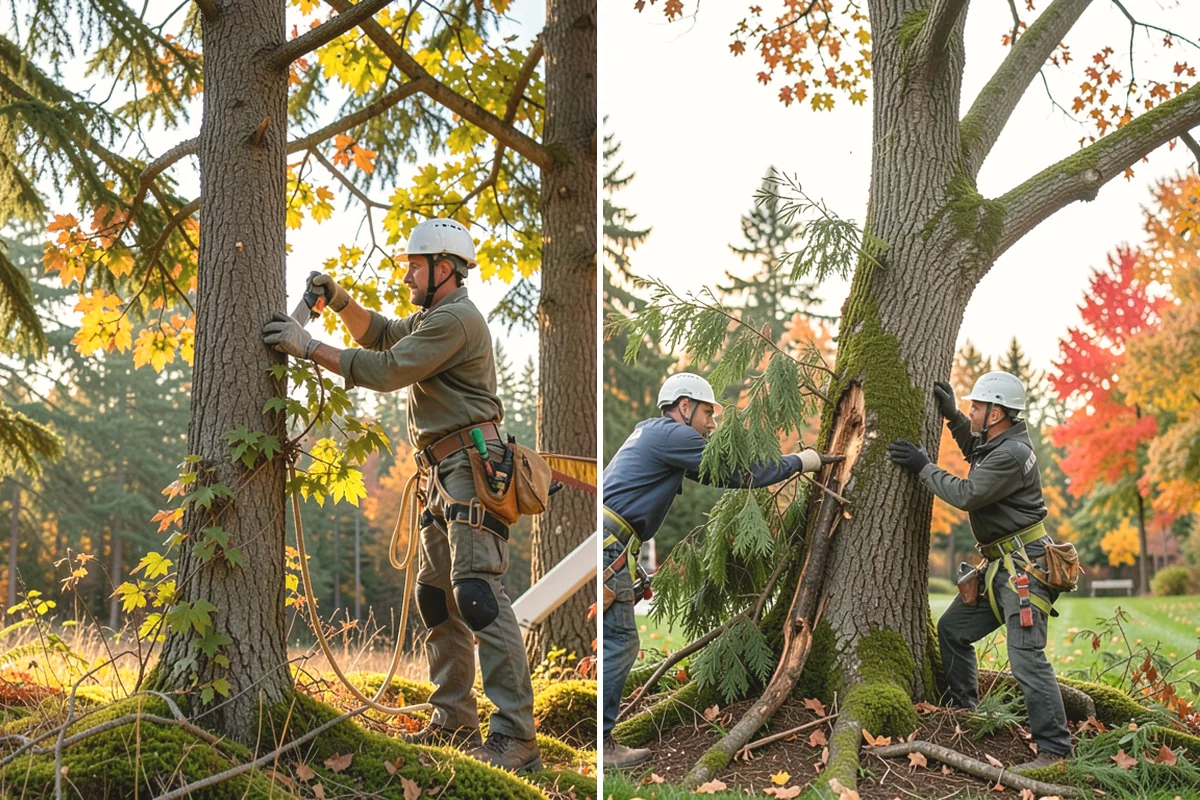 Hazardous tree removal in Edgewood, Pierce County, WA - On-site assessment and hazard evaluation