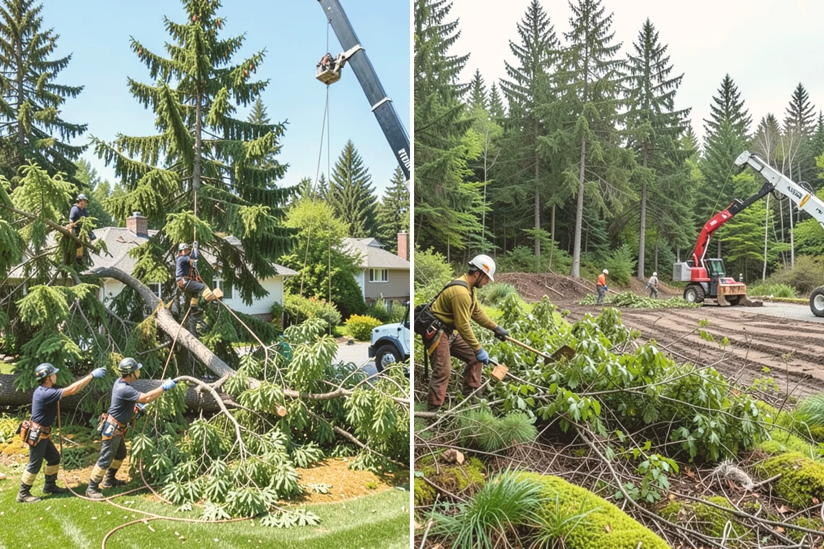 Hazardous tree removal in Edmonds, Snohomish County, WA - On-site assessment and hazard evaluation