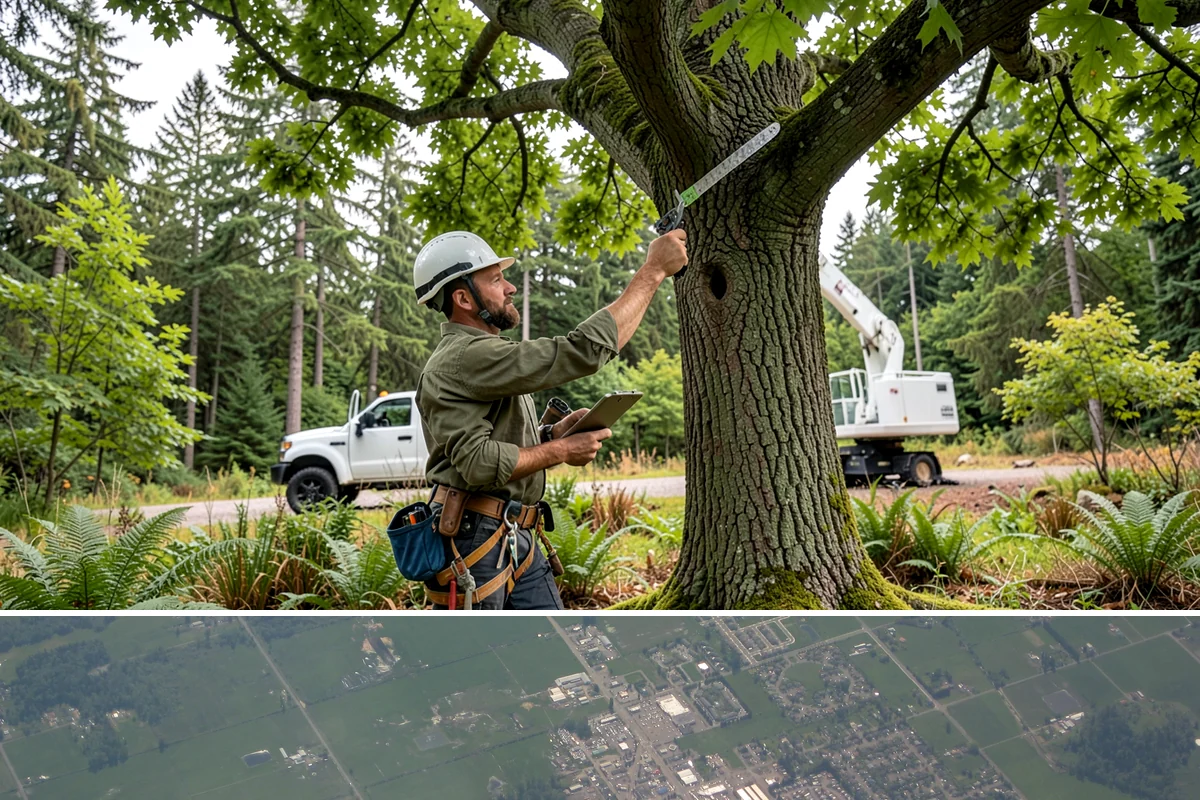 Hazardous tree removal in Enumclaw, King County, WA - Work can be performed year-round but may require specialized rigging gear during wet seasons