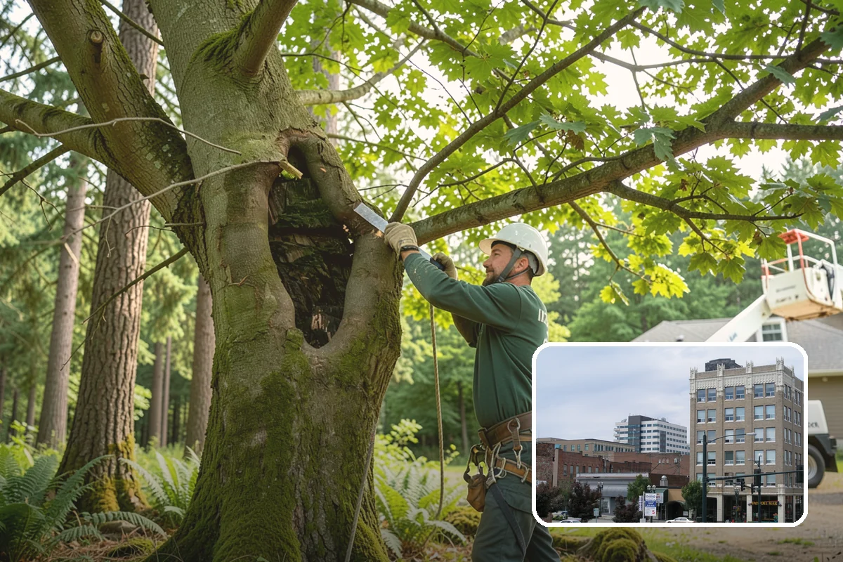 Hazardous tree removal in Everett, Snohomish County, WA - Removes safety hazards and reduces liability