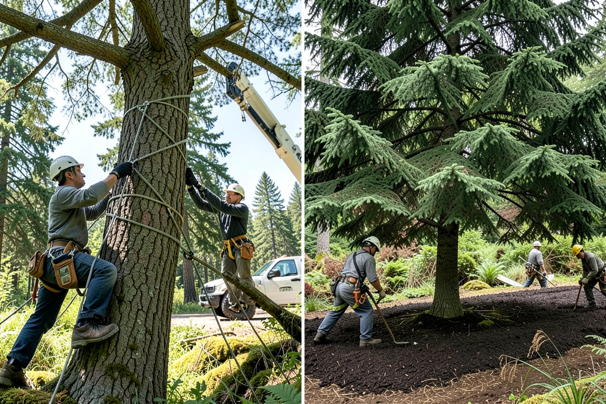 Hazardous tree removal in Federal Way, King County, WA - On-site assessment and hazard evaluation