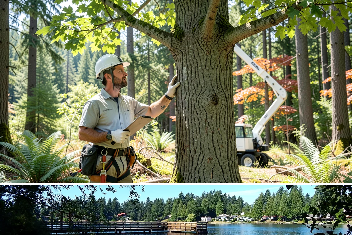 Hazardous tree removal in Federal Way, King County, WA - Work can be performed year-round but may require specialized rigging gear during wet seasons