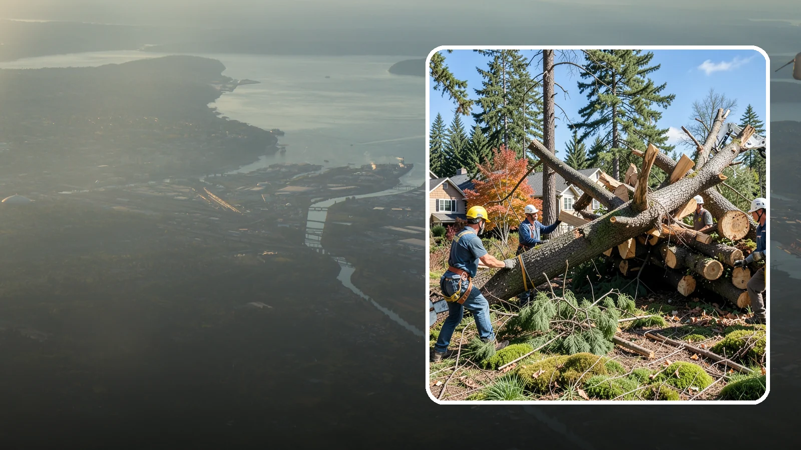 Hazardous tree removal in Fife, Pierce County, WA - The controlled removal of trees that pose a safety risk due to structural defects, decay, or dangerous lean.