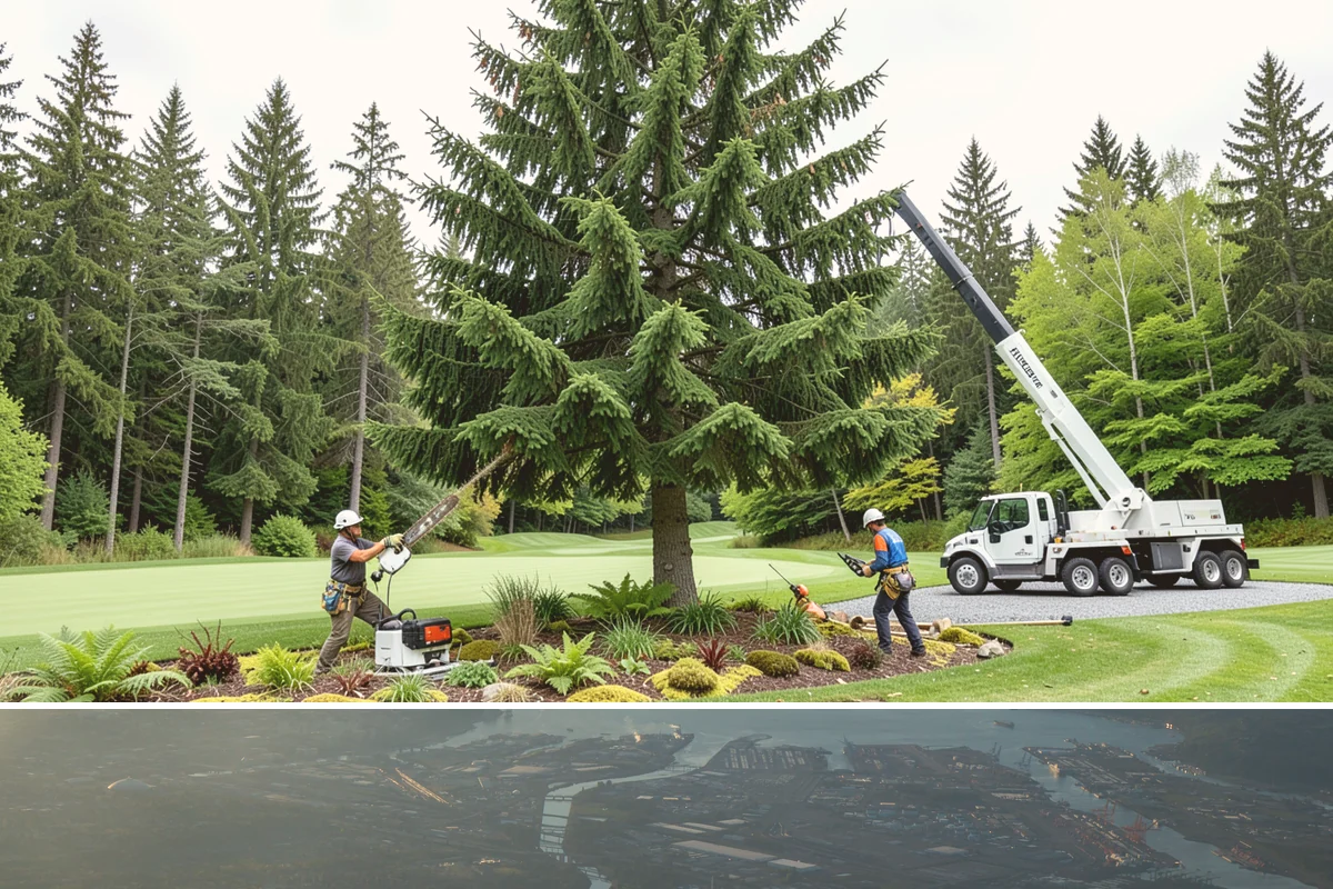 Hazardous tree removal in Fife, Pierce County, WA - Work can be performed year-round but may require specialized rigging gear during wet seasons