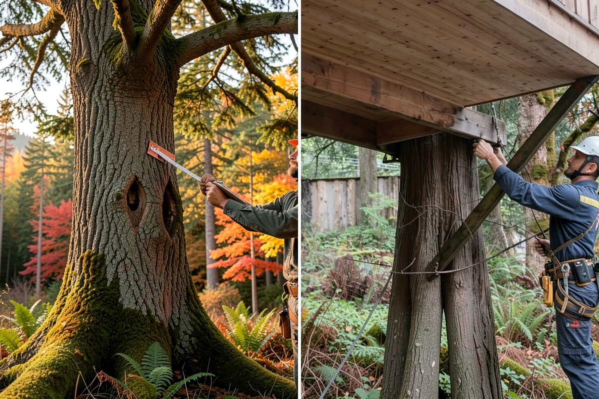 Hazardous tree removal in Fircrest, Pierce County, WA - On-site assessment and hazard evaluation