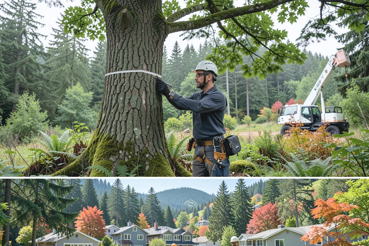 Hazardous tree removal in Fircrest, Pierce County, WA - Work can be performed year-round but may require specialized rigging gear during wet seasons