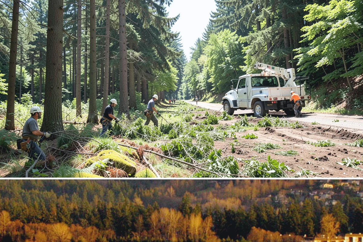 Hazardous tree removal in Kenmore, King County, WA - Work can be performed year-round but may require specialized rigging gear during wet seasons