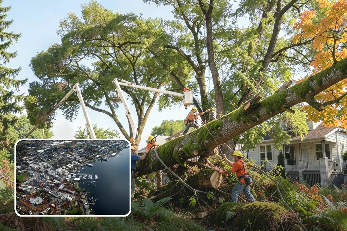 Hazardous tree removal in Kirkland, King County, WA - Removes safety hazards and reduces liability