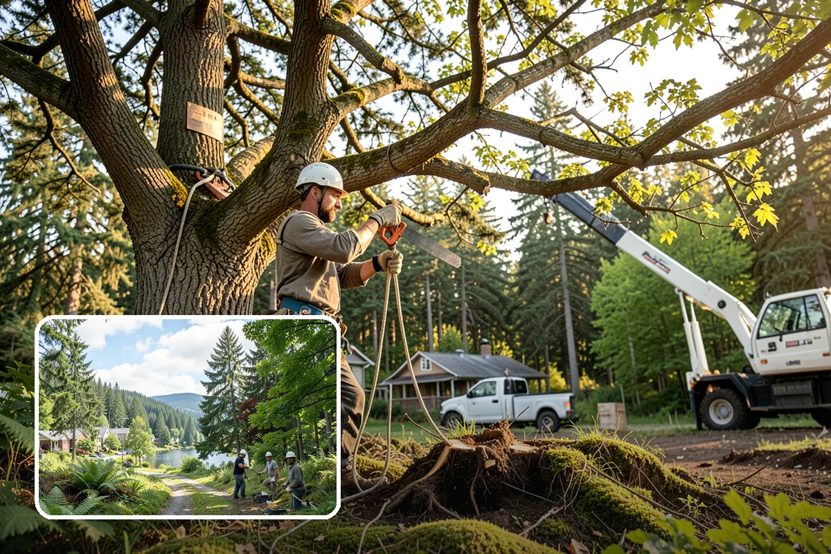 Hazardous tree removal in Lake Forest Park, King County, WA - Removes safety hazards and reduces liability