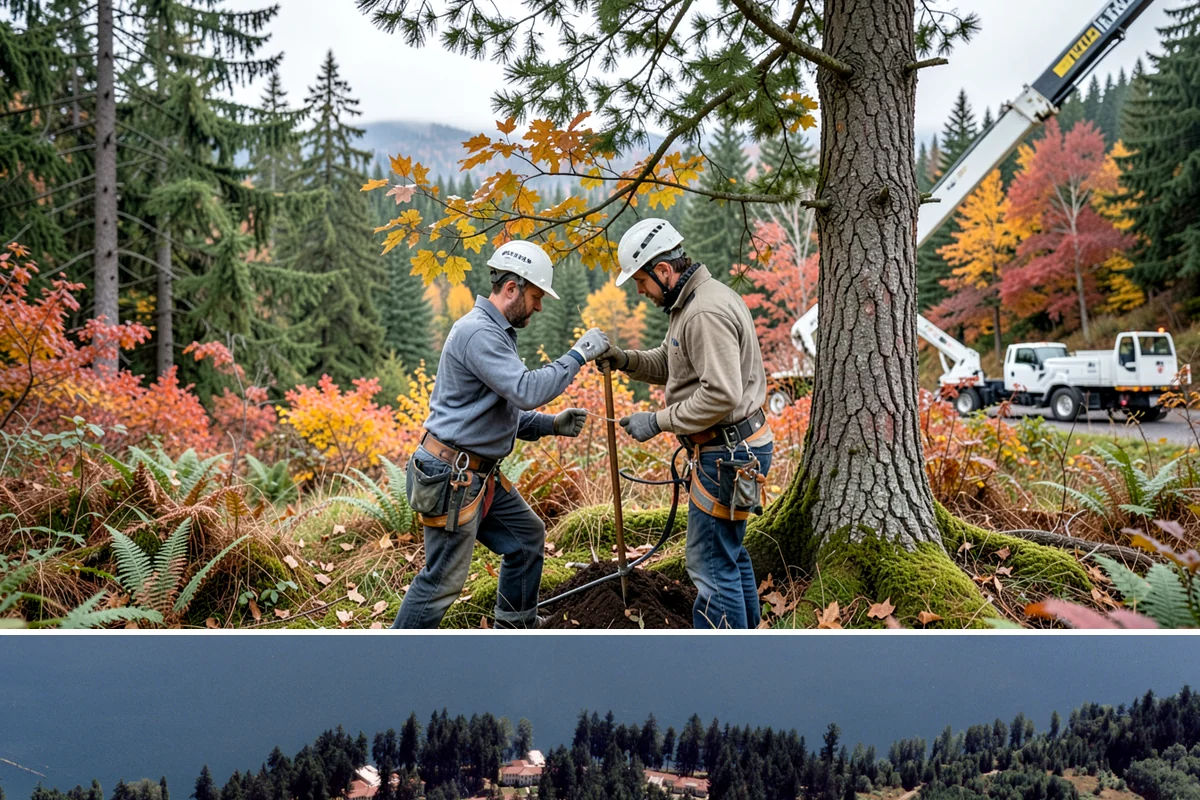 Hazardous tree removal in Lakewood, Pierce County, WA - Work can be performed year-round but may require specialized rigging gear during wet seasons