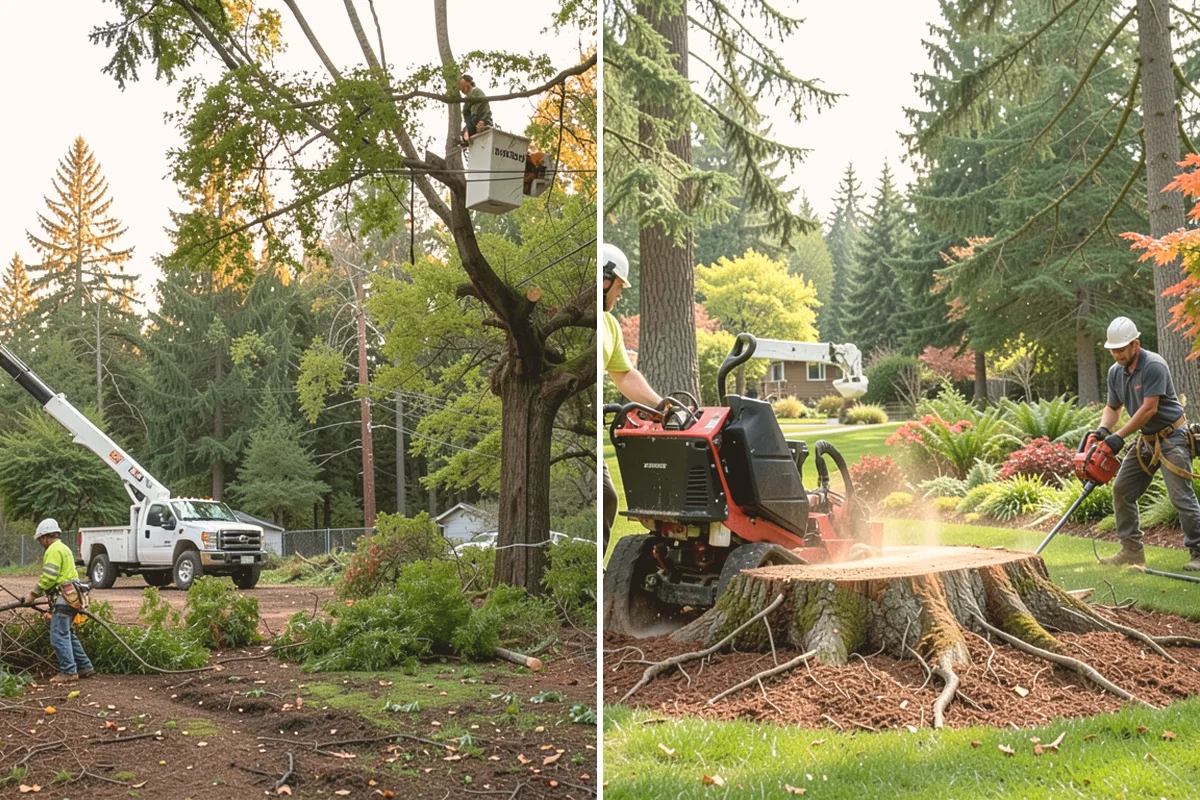Hazardous tree removal in Langley, Island County, WA - On-site assessment and hazard evaluation