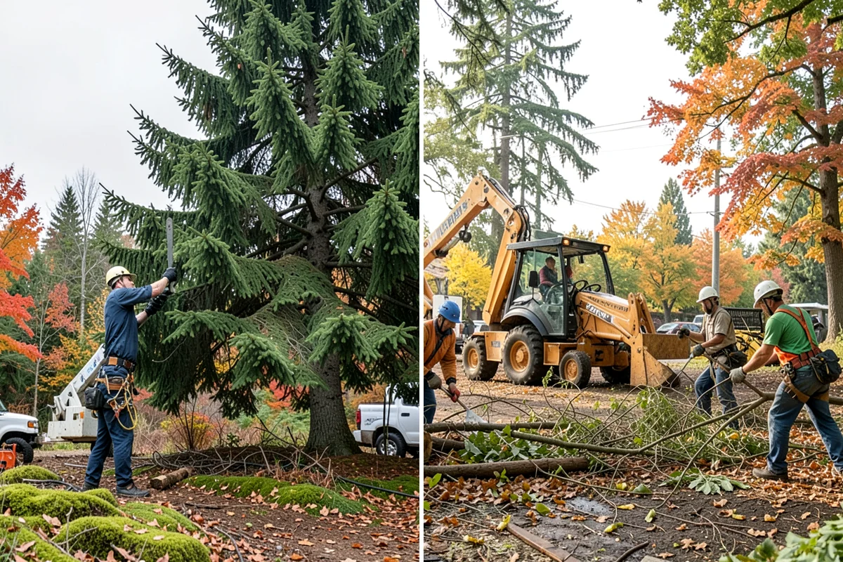Hazardous tree removal in Lyman, Skagit County, WA - On-site assessment and hazard evaluation