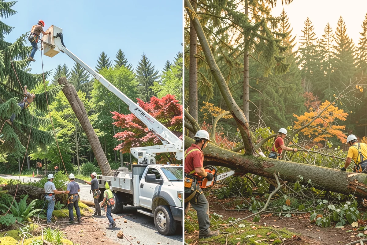 Hazardous tree removal in Lynnwood, Snohomish County, WA - On-site assessment and hazard evaluation
