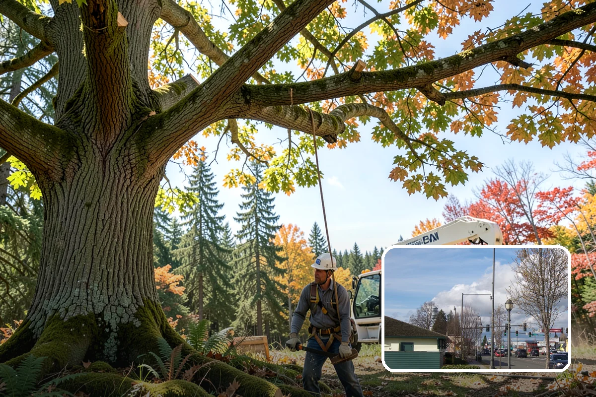 Hazardous tree removal in Marysville, Snohomish County, WA - Removes safety hazards and reduces liability