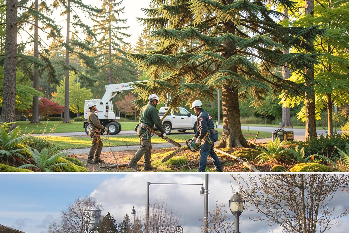 Hazardous tree removal in Marysville, Snohomish County, WA - Work can be performed year-round but may require specialized rigging gear during wet seasons