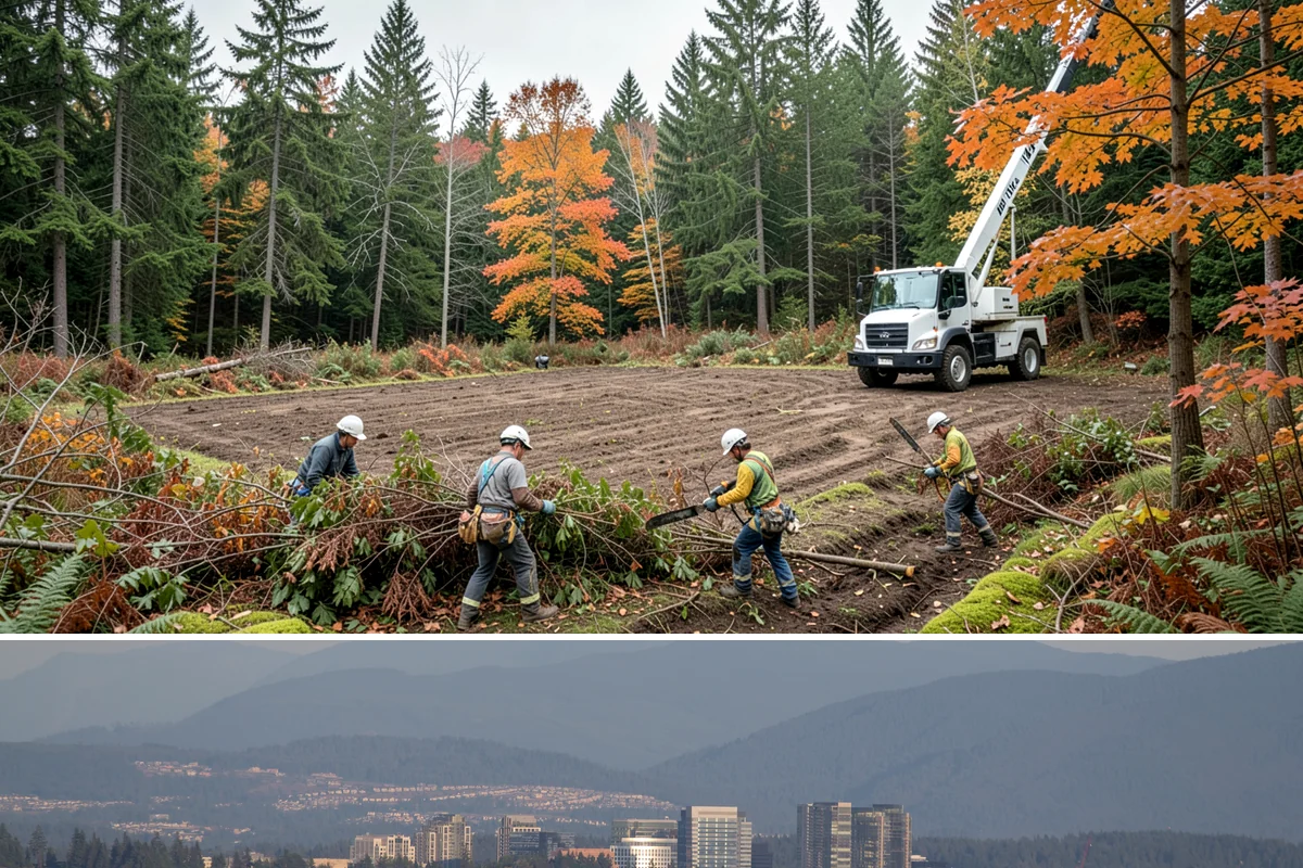 Hazardous tree removal in Medina, King County, WA - Work can be performed year-round but may require specialized rigging gear during wet seasons