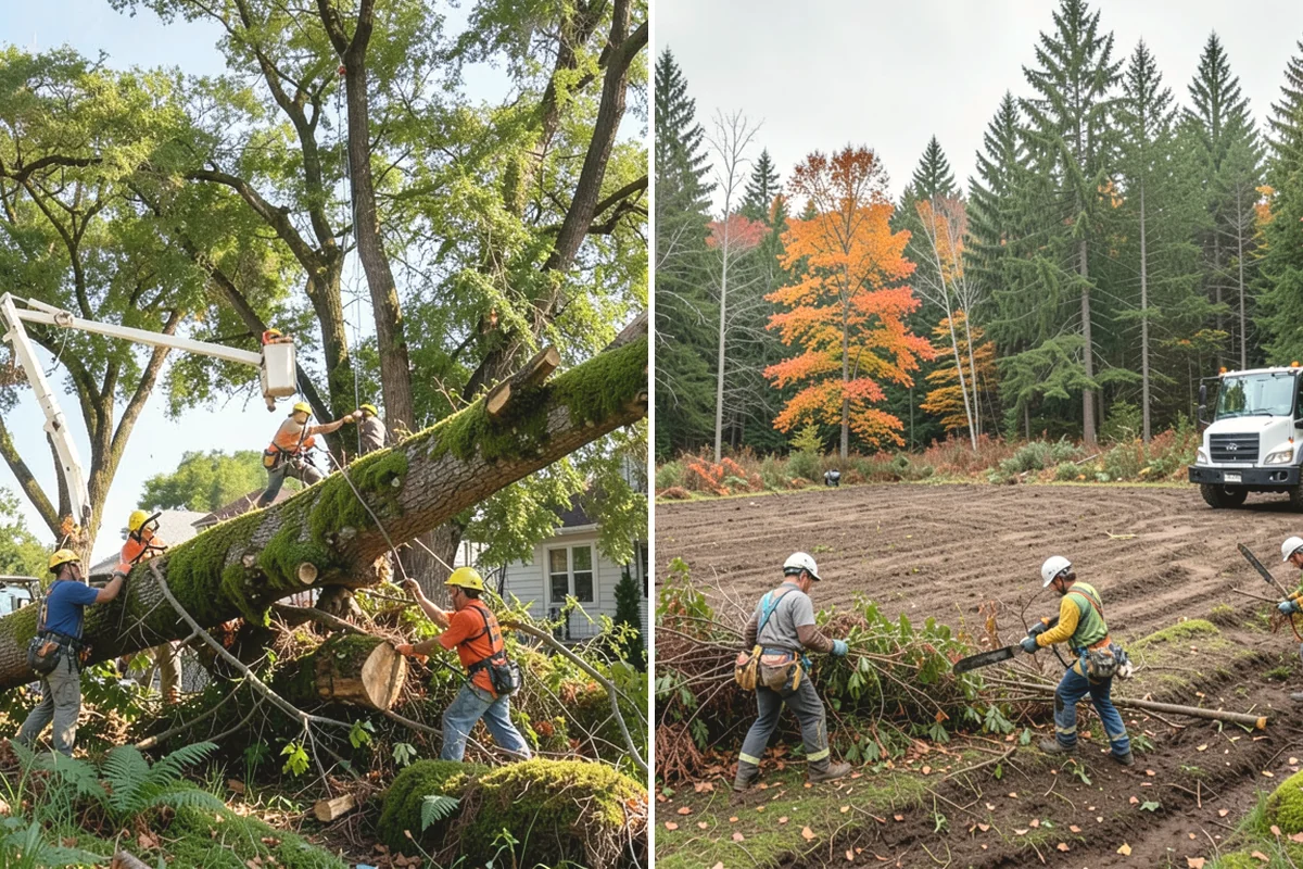 Hazardous tree removal in Mercer Island, King County, WA - On-site assessment and hazard evaluation