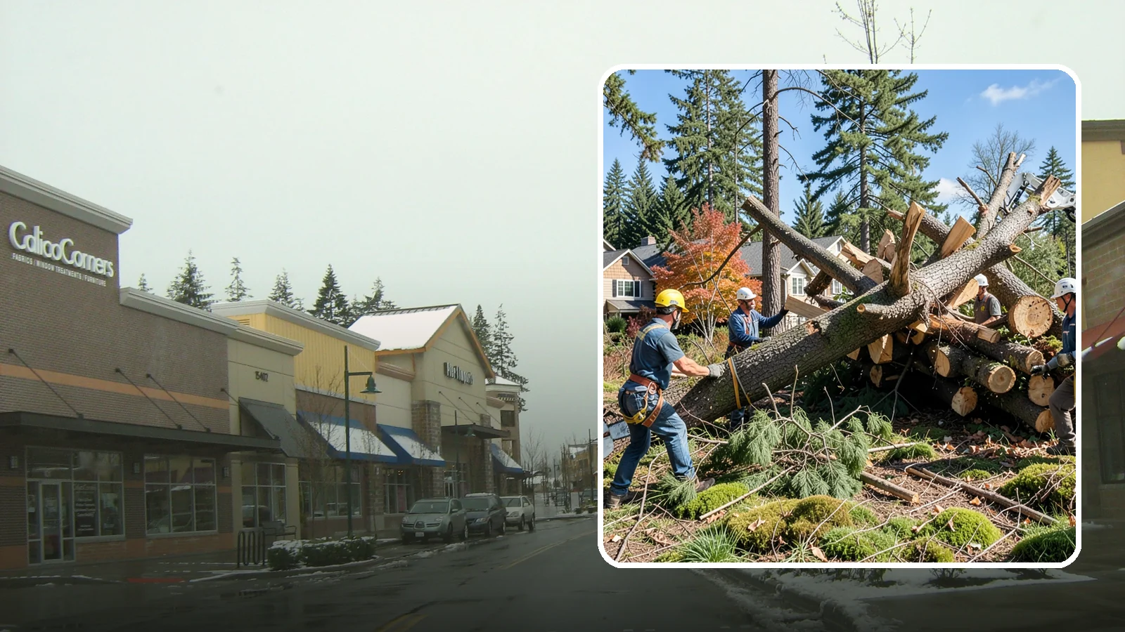 Hazardous tree removal in Mill Creek, Snohomish County, WA - The controlled removal of trees that pose a safety risk due to structural defects, decay, or dangerous lean.