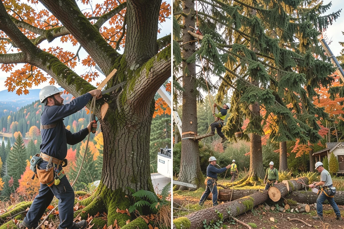 Hazardous tree removal in Mill Creek, Snohomish County, WA - On-site assessment and hazard evaluation