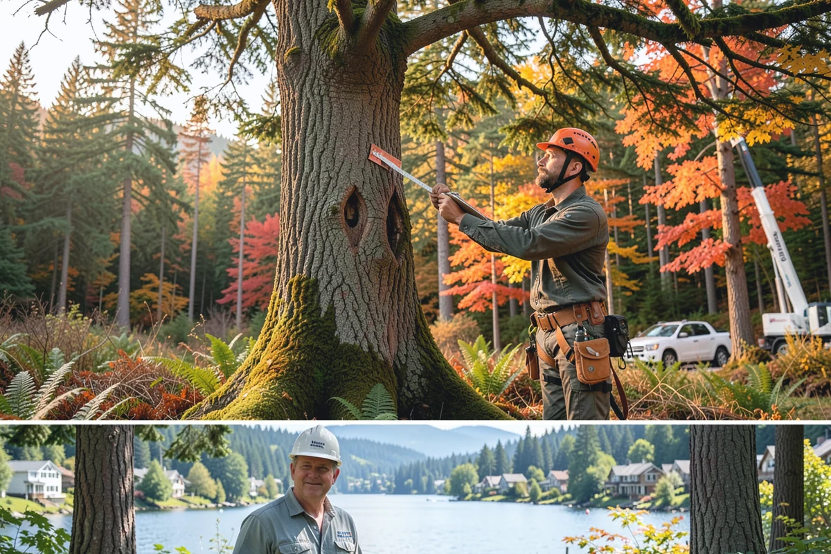 Hazardous tree removal in Milton, King County, WA - Work can be performed year-round but may require specialized rigging gear during wet seasons