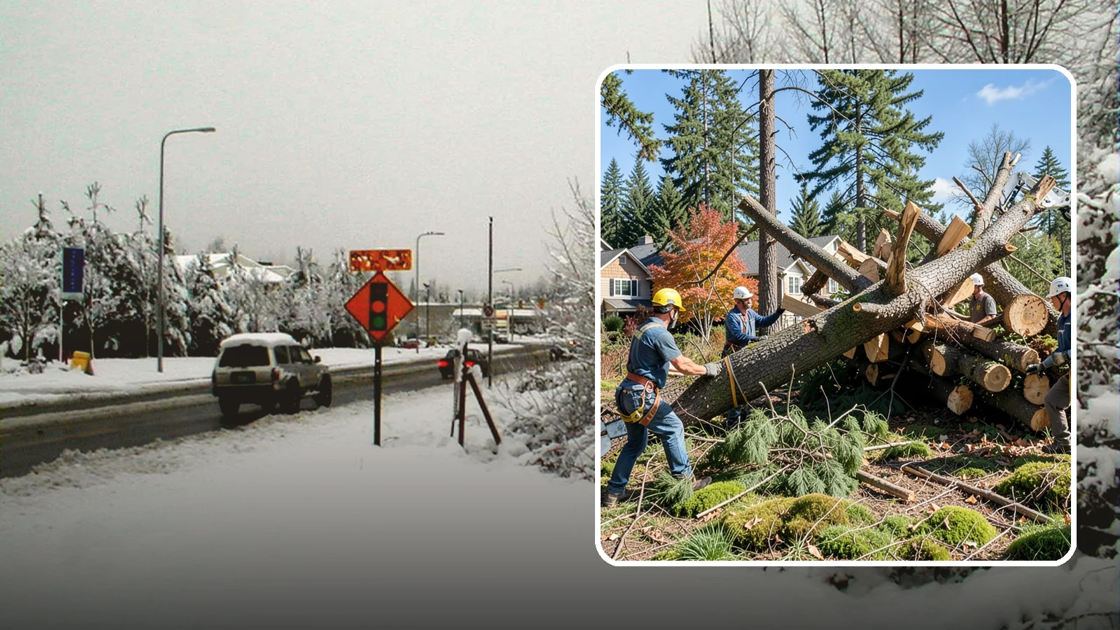 Hazardous tree removal in Newcastle, King County, WA - The controlled removal of trees that pose a safety risk due to structural defects, decay, or dangerous lean.