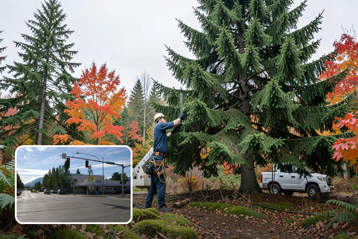Hazardous tree removal in North Bend, King County, WA - Removes safety hazards and reduces liability
