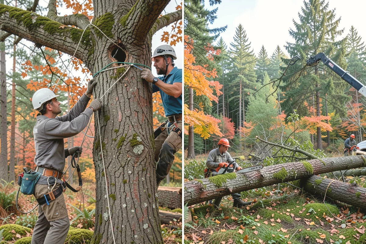 Hazardous tree removal in Oak Harbor, Island County, WA - On-site assessment and hazard evaluation