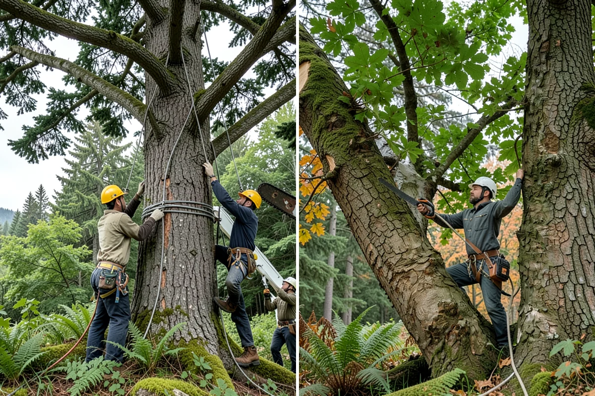 Hazardous tree removal in Pacific, King County, WA - On-site assessment and hazard evaluation