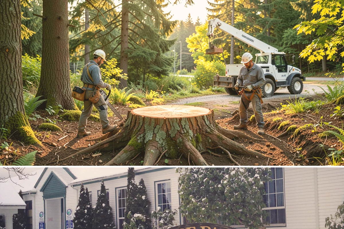 Hazardous tree removal in Pacific, King County, WA - Work can be performed year-round but may require specialized rigging gear during wet seasons